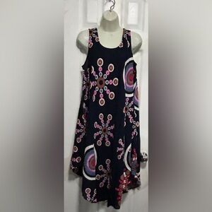 Colorful Patterned Sleeveless Dress